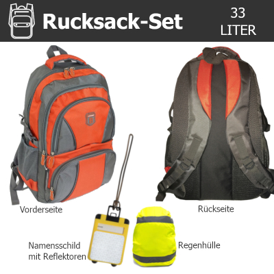 Rucksack-Set 33 Liter