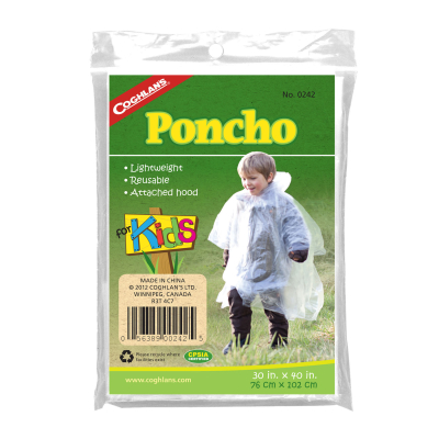 Notfall-Poncho für Kinder