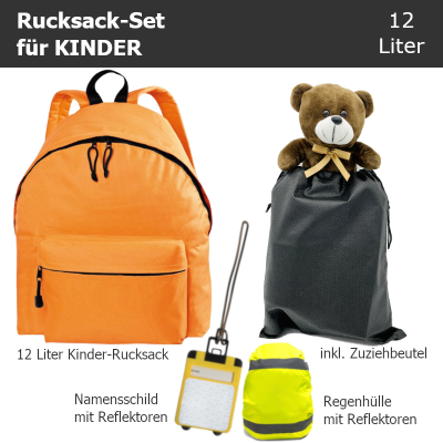 Rucksack-Set KINDER 12 Liter